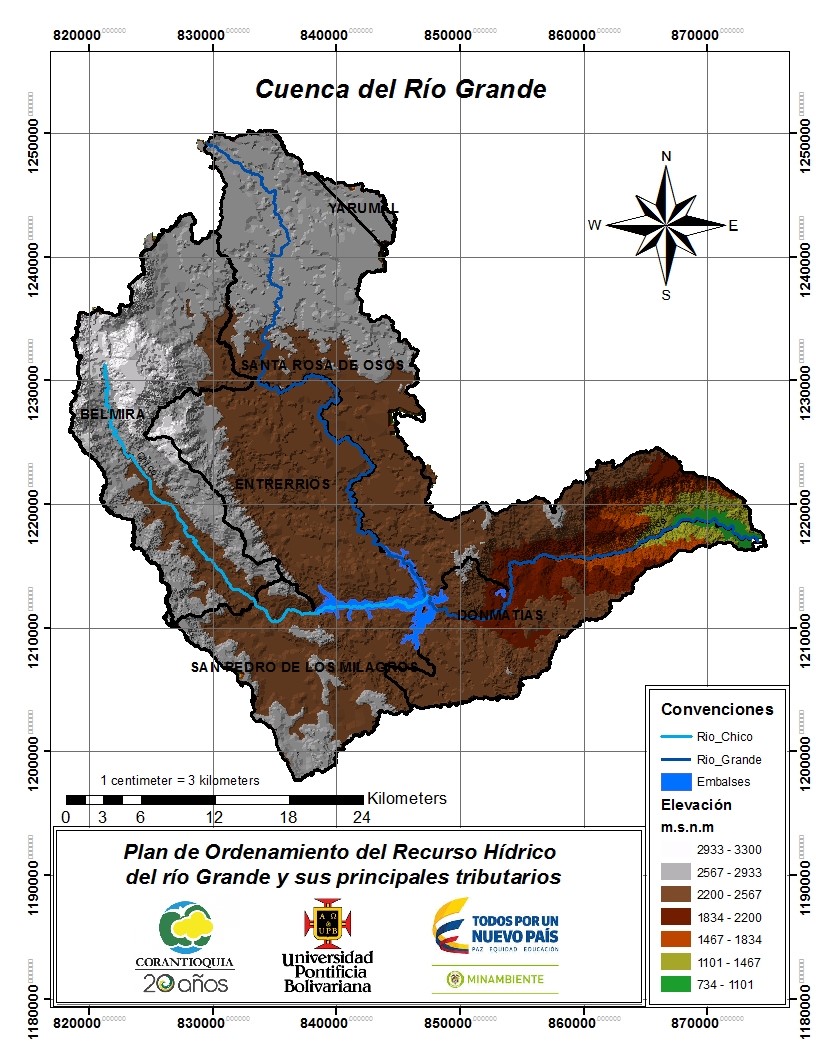 Plan de ordenamiento de recurso hídrico del río Grande