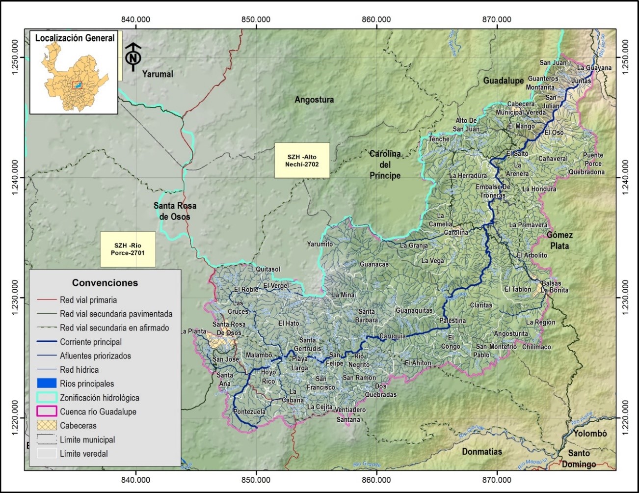 Plan de ordenamiento de recurso hídrico del río Guadalupe