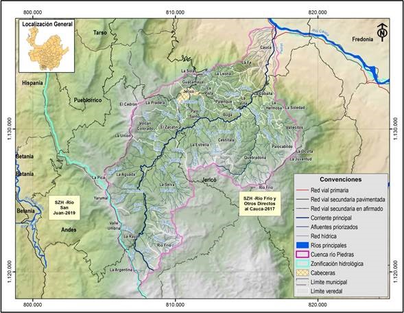 Plan de ordenamiento de recurso hídrico del río Piedras