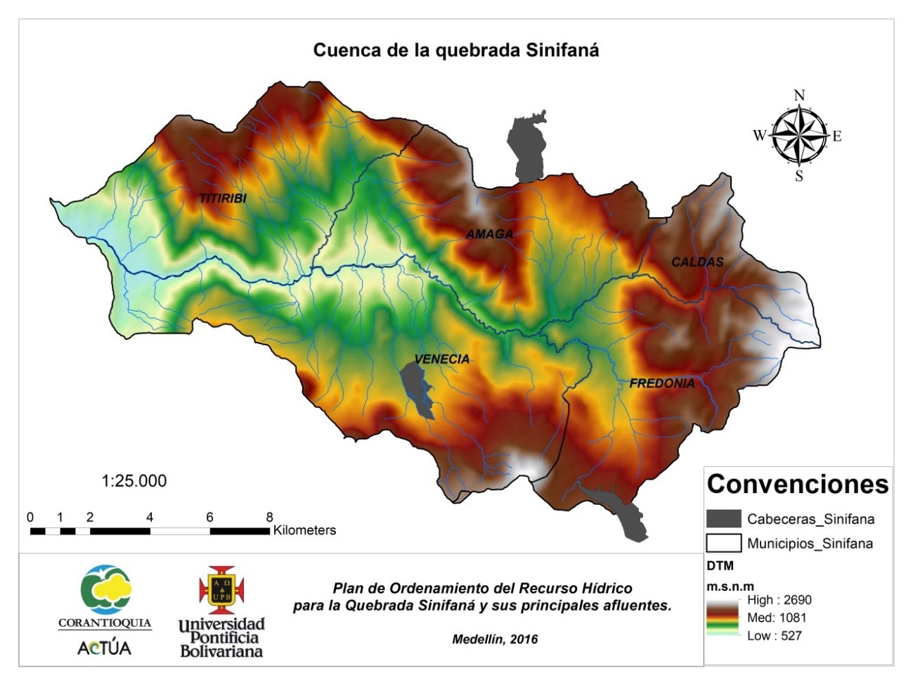 Plan de ordenamiento de recurso hídrico de la quebrada La Sinifaná