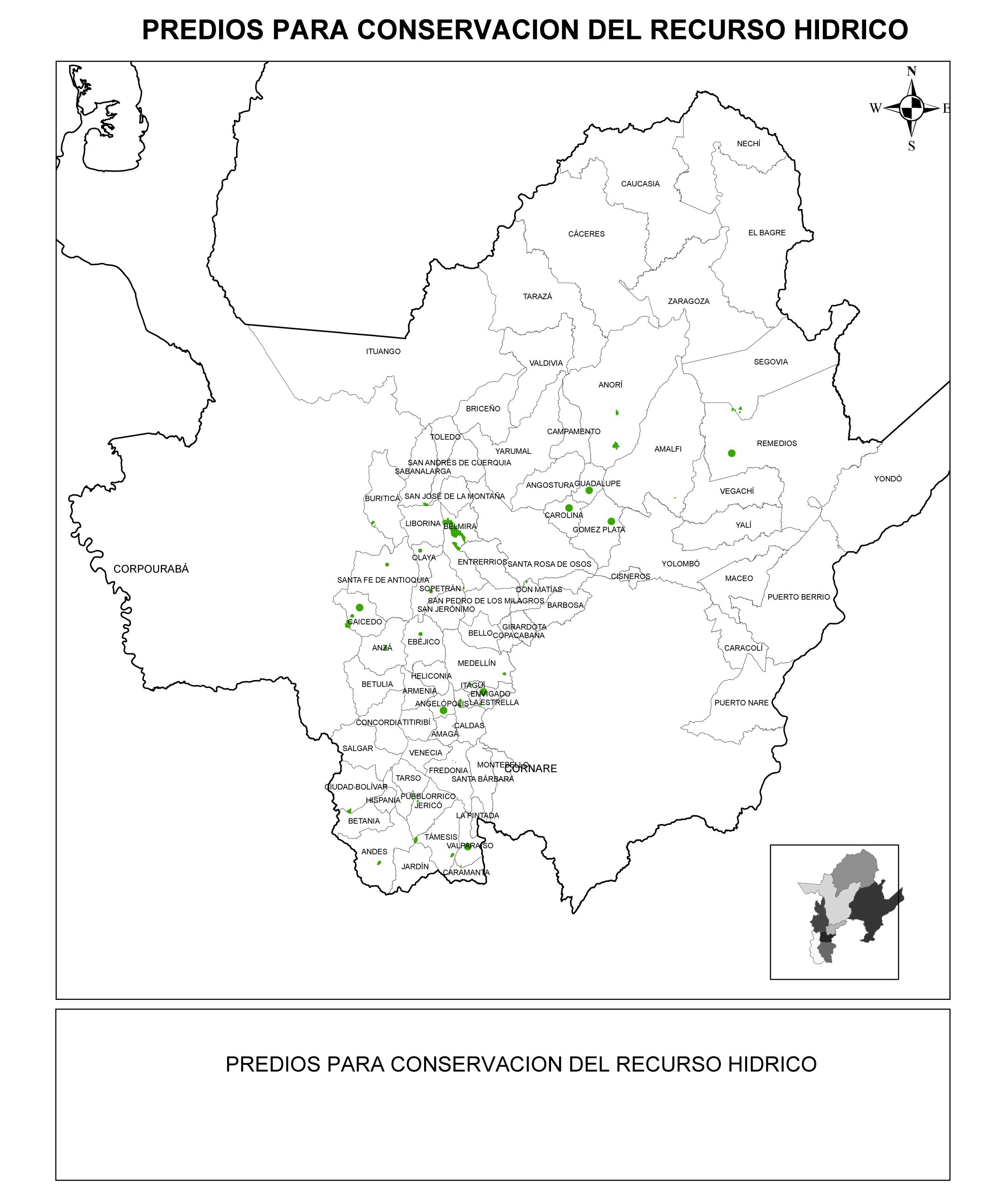 Predios para conservación del recurso hídrico