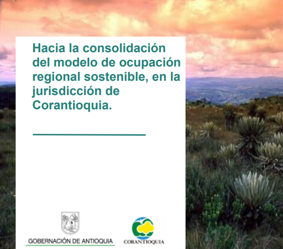 Portada Modelo de ocupación regional sostenible - Corantioquia (1)