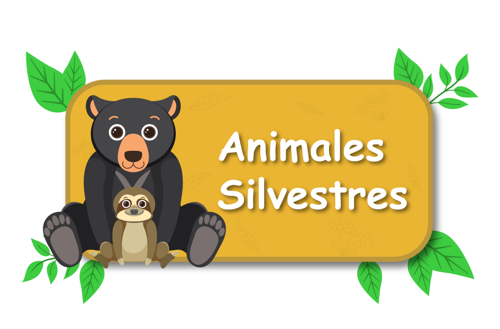 Botón animales silvestres