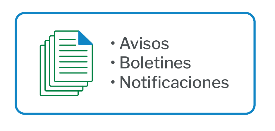 Igresa a esta sección para avisos y notificaciones de trámites